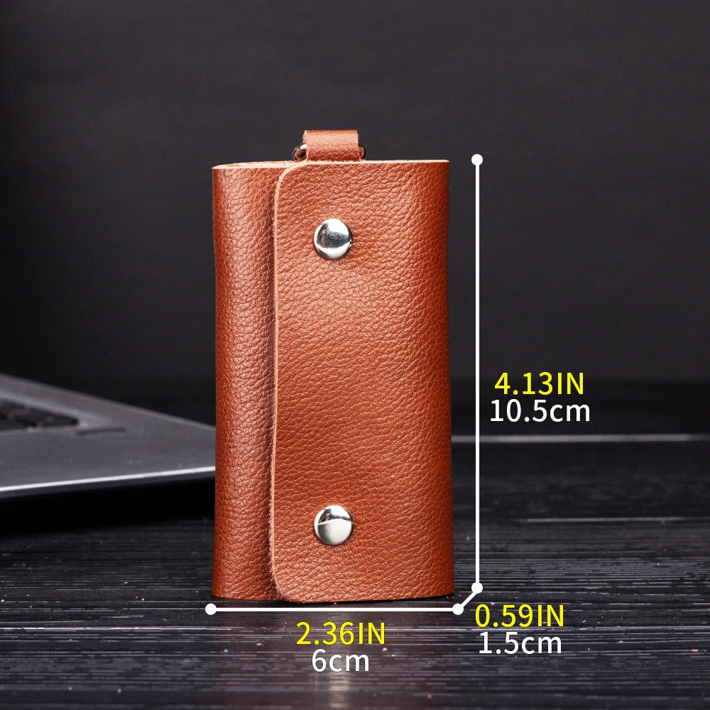 Genuine cowhide car keycase men's keycase fashionable women's home keychain key case