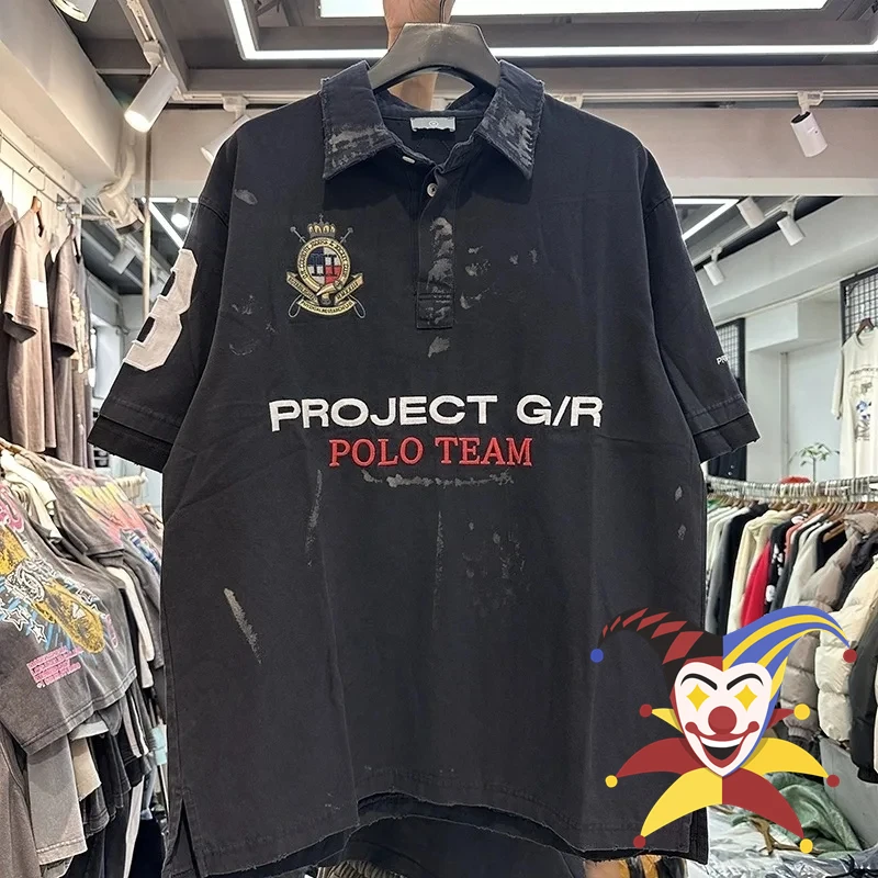 

Grailz Project G/R, футболка-поло с вышивкой, лучшее качество, футболки, топы