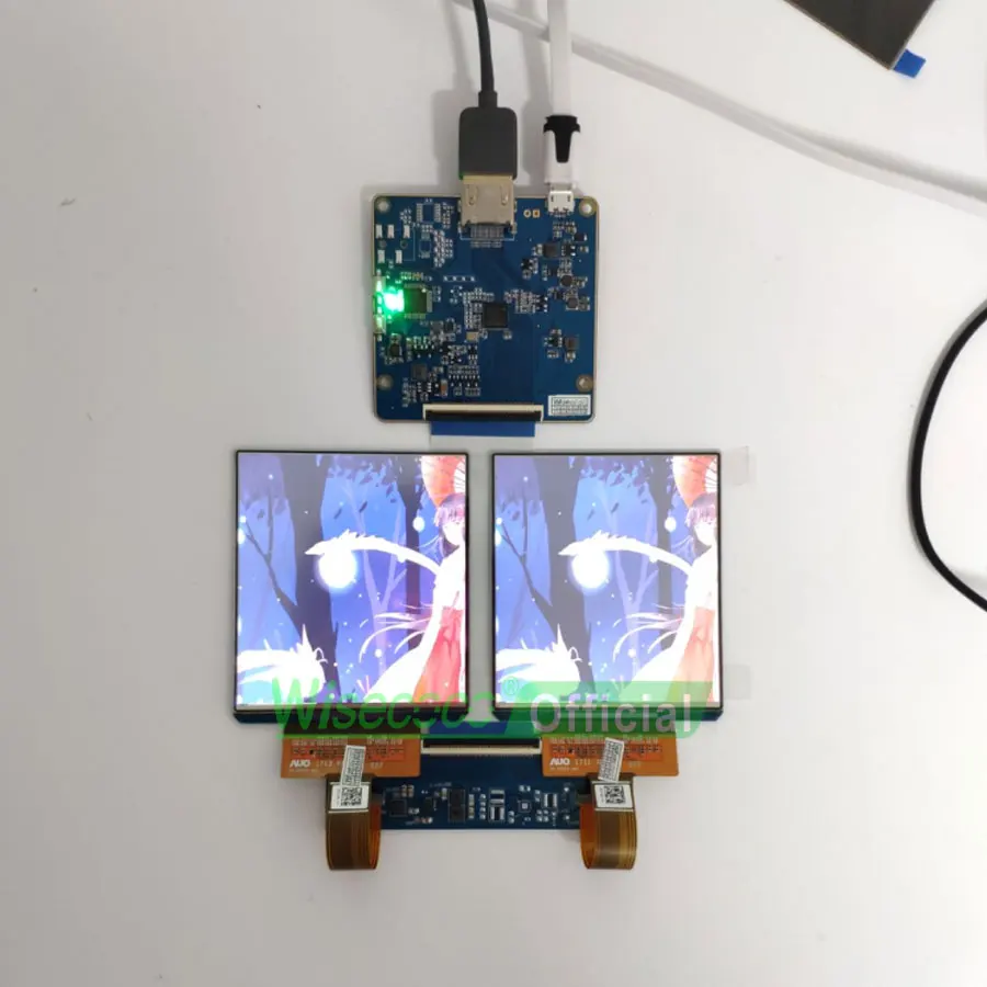 Wisecoco 3.81 Polegada Micro Oled Amoled 1080x1200 vr ar mr Display H381dln01.2 Módulo Lcd Mipi Controlador Placa 90hz Ips Tela - Imagem 2