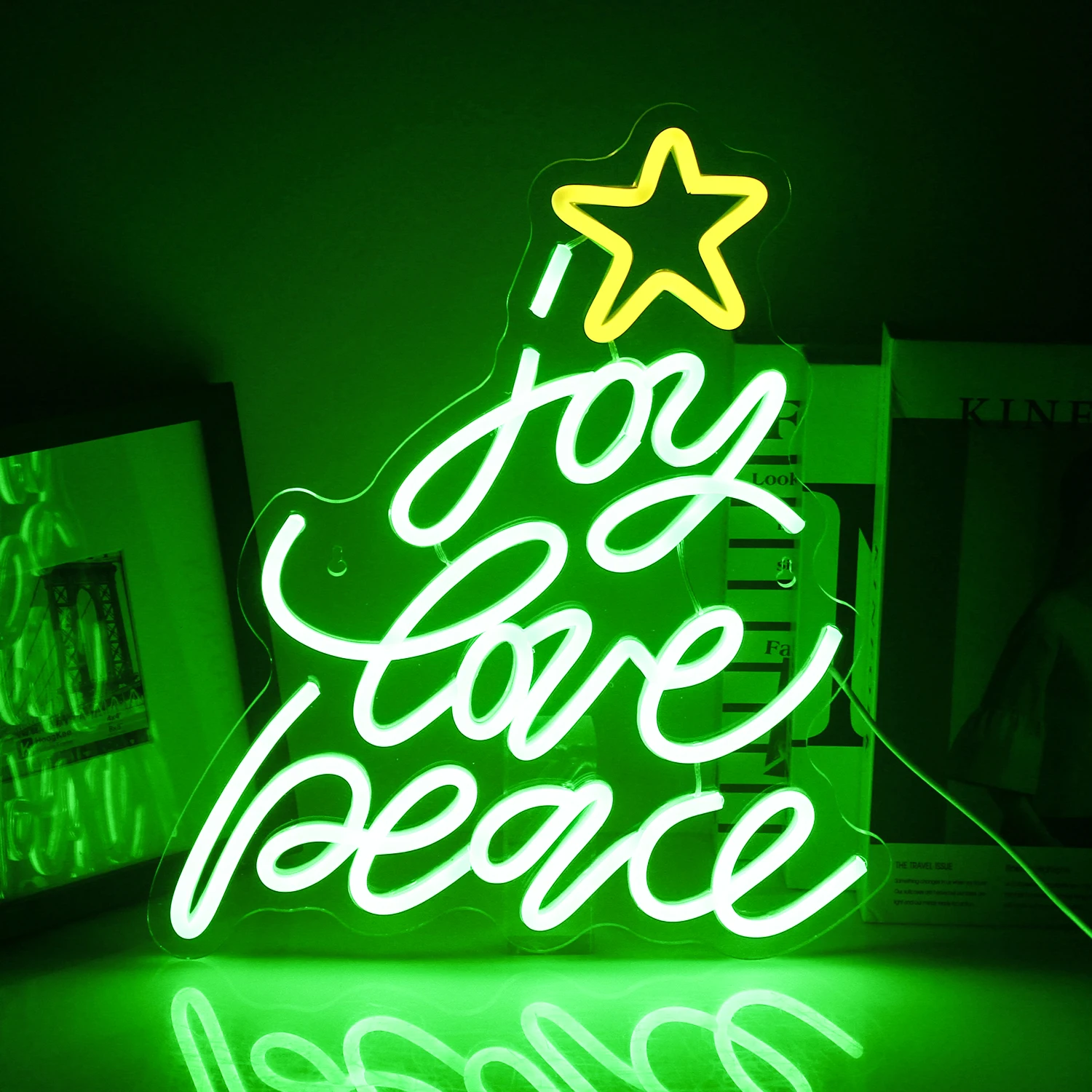 

Christmas Tree Neon Signs Led Neon Signs for Wall Decor Colorful LED Neon Night for Kids Room Bar Chri Transparent Acrylic Light