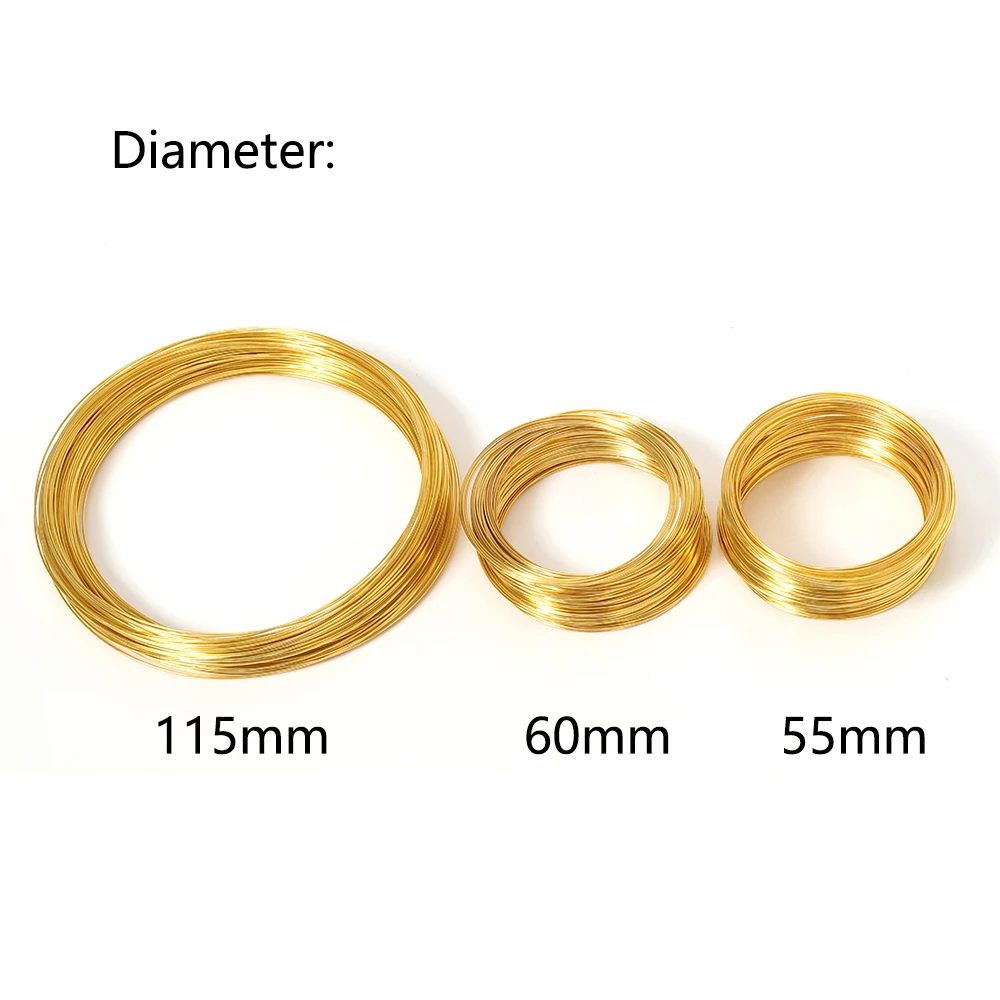 100 Anelli Per Bracciali In Filo Memory Diametro 55 Mm - Base Per Gioielli Fai Da Te In Metallo - 2