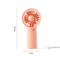 Compact Portable Handheld Fan - Lightweight, Quiet, and Perfect for Outdoor Travel and Student Use (Pink)