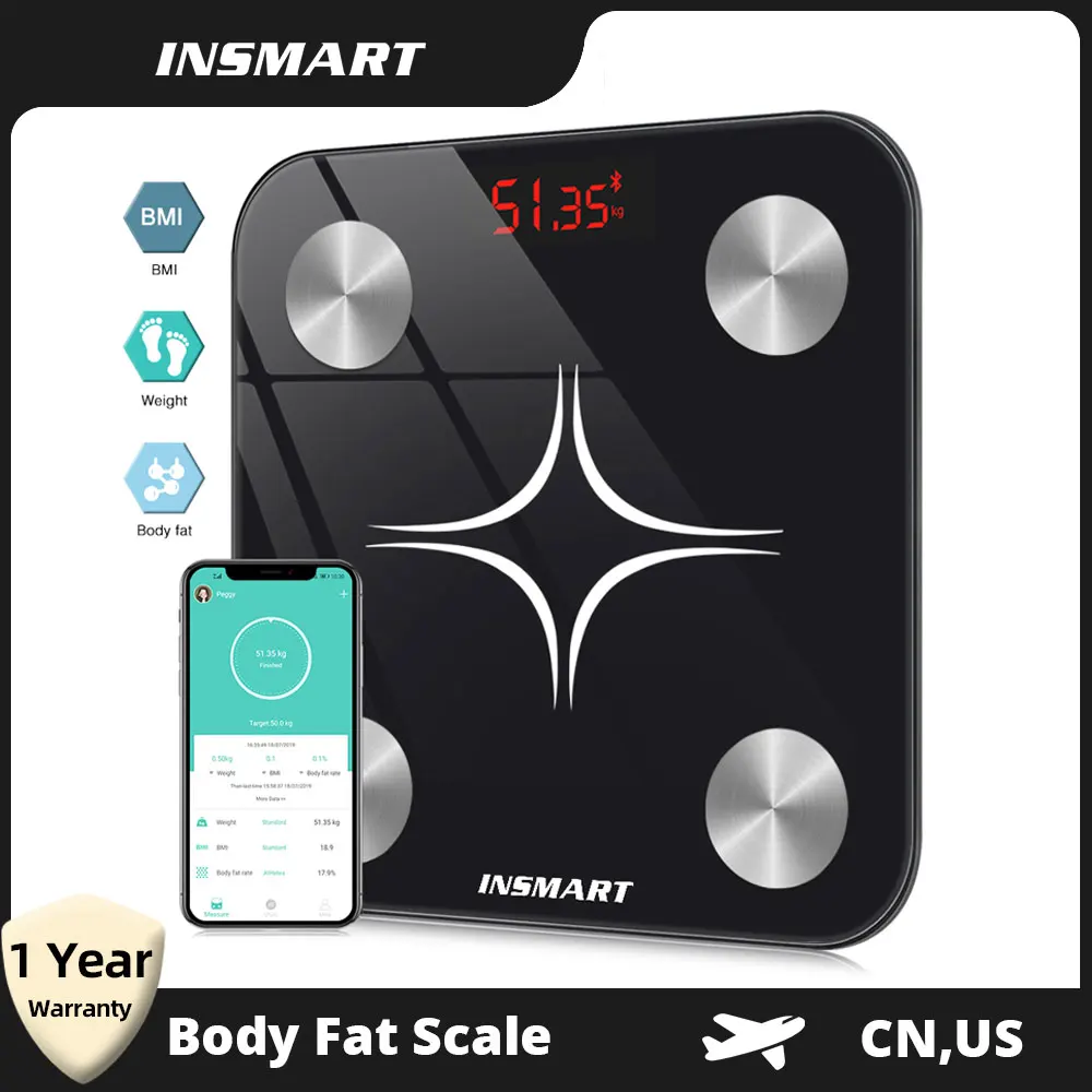 Body Fat Scale Smart Wireless Bathroom Scales