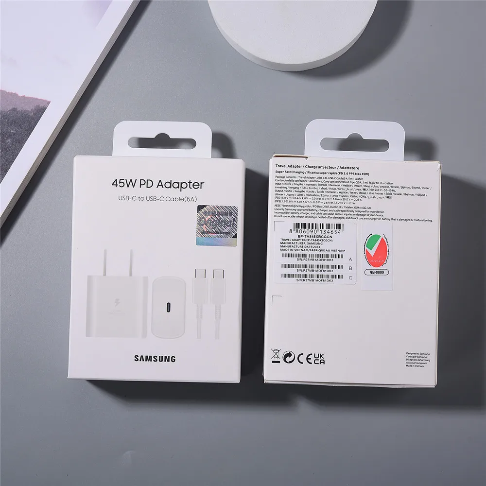 Samsung 45W Super Fast Charge EU/UK Certified Adapter Charger