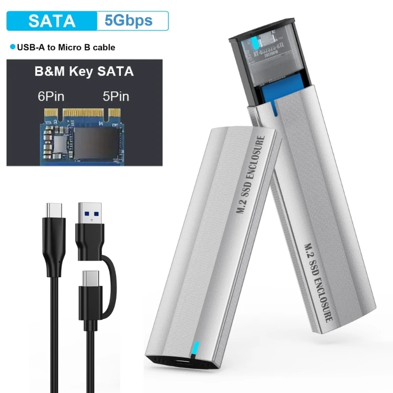 M.2 NVME Ŭ ڽ USB3.1 10Gbps NVMe SSD ̽ NVMe-USB   ʿ  ġ M76A