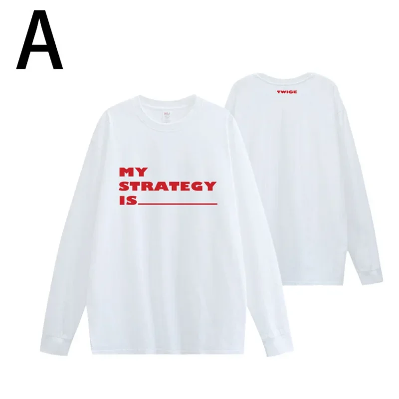 KPOP Twice 14th Mini Album STRATEGY T Shirt Men/Women Harajuku 90S