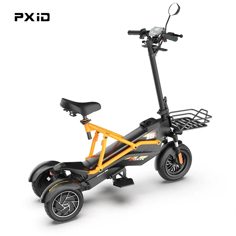 Electric 3 Wheel Scooter Adult Off Road 3 Wheel Electric Scooter Adult PXID F2 Dual Motor