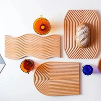 Decorative Tray for Sweets Plates Trays to Serve Food Trays for Serving Wooden Plate Snack Dish Fruit Dry Dessert Kitchen Home 1