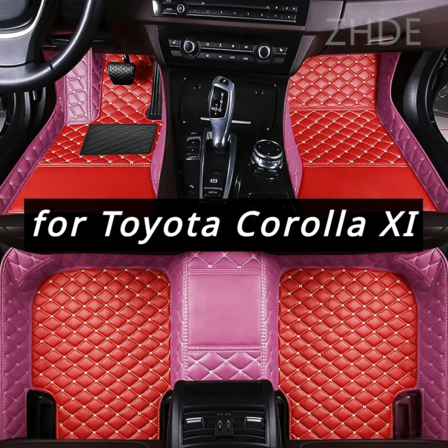 

Подходит для Toyota Corolla XI 11th E170 2018 2017 2016 2015 2014, автомобильный напольный коврик, защитный чехол, кожаный ковер, украшение