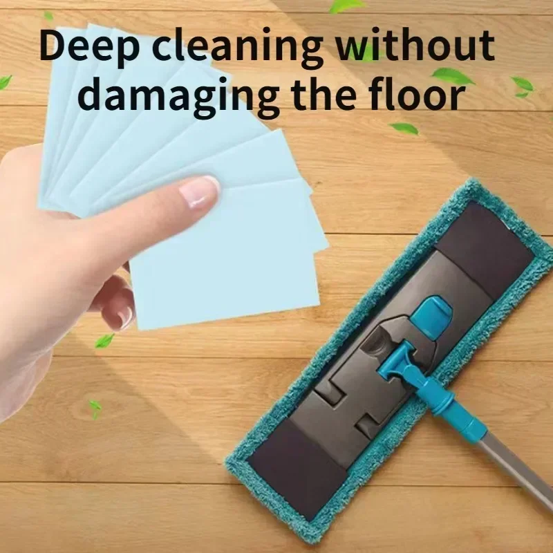 50/30Pcs Floor Cleaning Sheet Multifunctional Household Fragrance Floor Decontamination and Brightening Tile Cleaning Tool