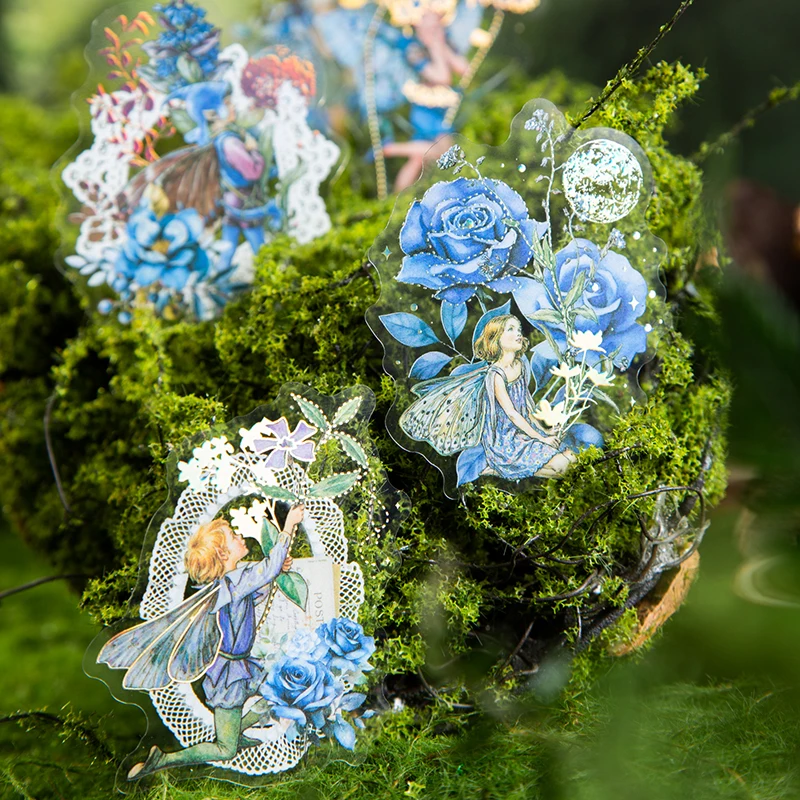 

6packs/LOT Flower Fairies series retro creative decoration DIY PET stickers