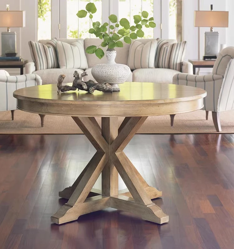 イタリアアンティークMARCONI ARTE 木製楕円形テーブル