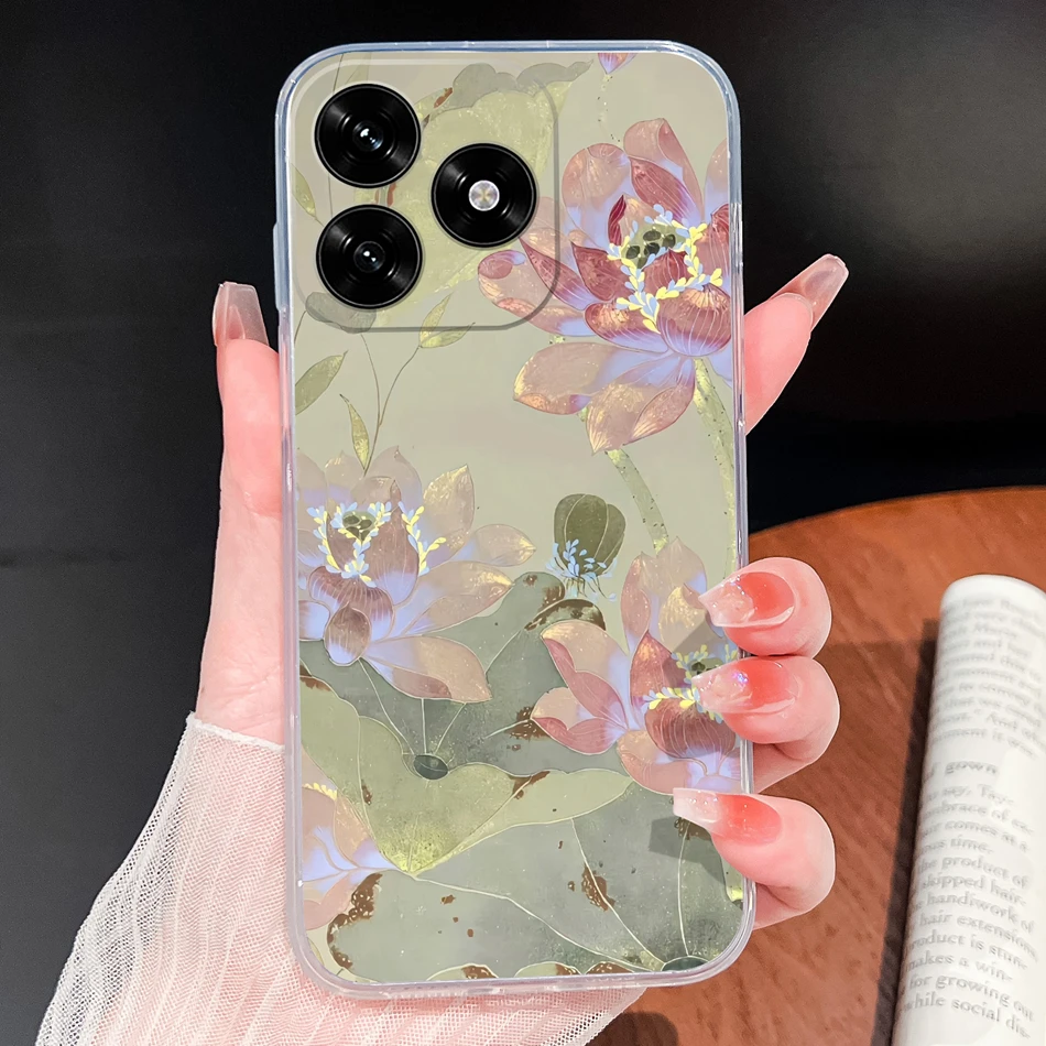 Lovely Animal Cartoon Soft Clear Silicone Phone Case - Lightweight and Durable Cover