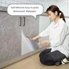 Oil Proof Marble Vinyl Self Adhesive Waterproof Wallpaper Decorative Film Contact Paper Mould Proof Wall Sticker for Kitchen 2