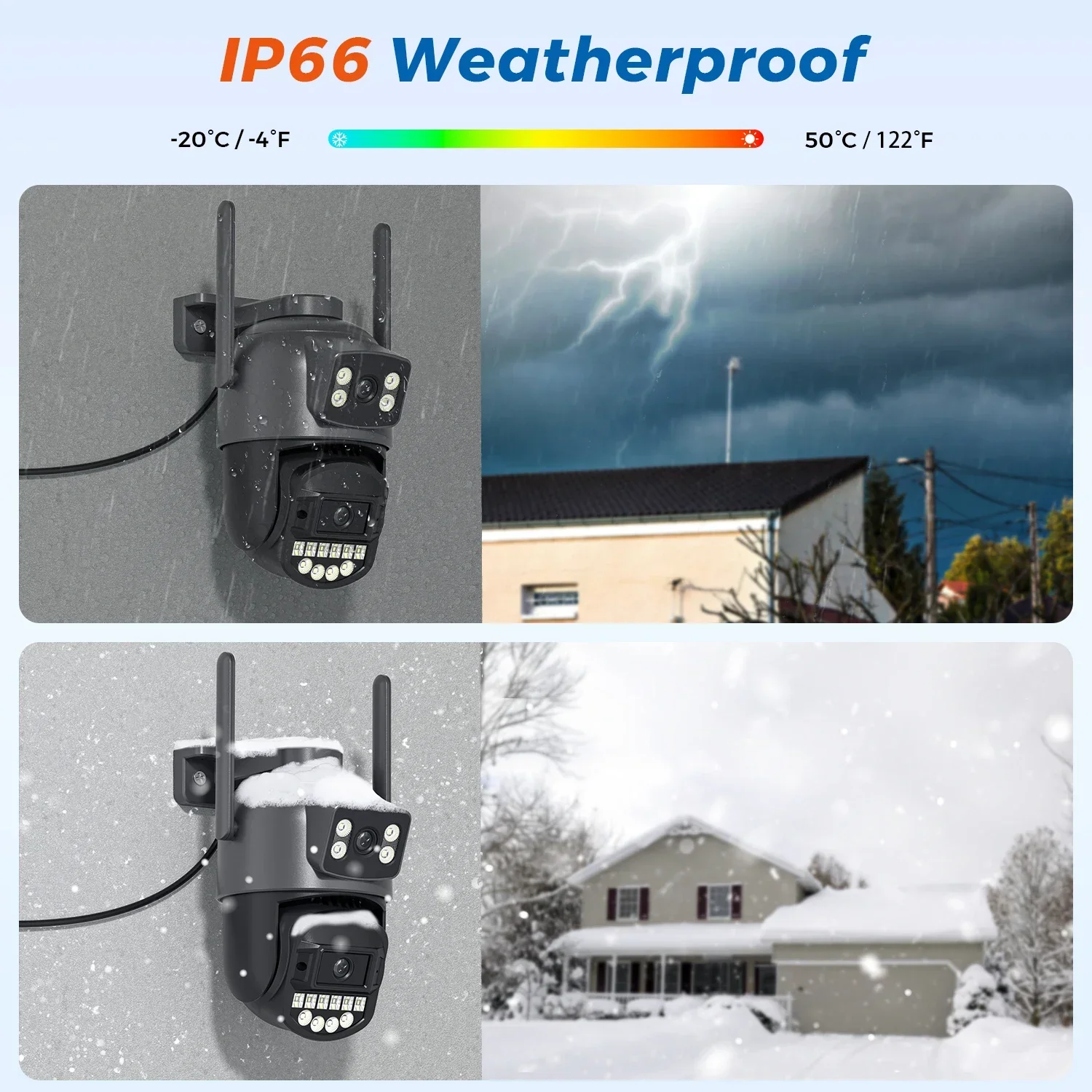 Xiaomi Cámara IP PTZ Lente Dual 8MP 5K Exterior WiFi 5G IA Vista Dual Seguridad CCTV - Image 6