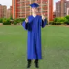 Bachelor Uniform with Removable 2025 Badge Arts Student Graduation Robe with V Neck Hat Bachelor Uniform for Doctor Graduation 2