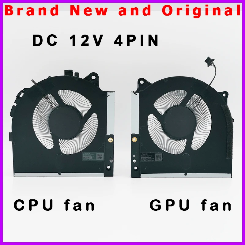 New Laptop CPU GPU Cooling Fan Cooler for Dell Alienware M17 R5 MG75091V1-C080-S9A MG75091V1-C090-S9A DC 12V 4PIN