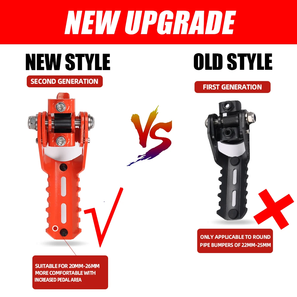 Motorcycle Highway Front Foot Pegs Folding Footpegs Footrests Clamps For BMW R1250GS R1200GS R 1200 GS 1250 GS Adventure ADV GSA motorcycle accessories motorcycle footrests motorcycle foot pedals