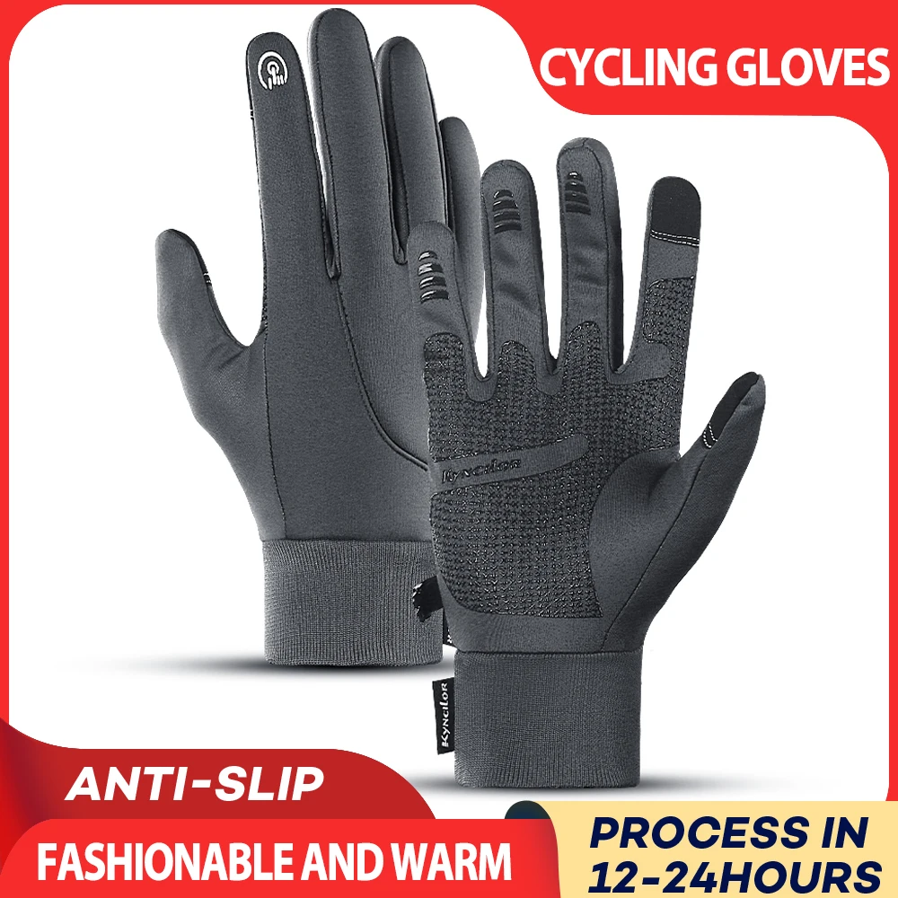 Outdoor Sport Winter Waterproof Winter Cycling Gloves Windproof Ski Gloves for Bike Bicycle Scooter Motorcycle Warm Glove