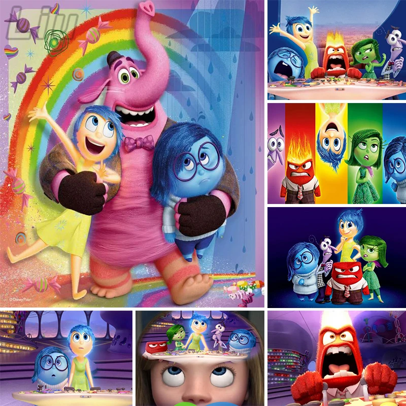 Disney Diamond Painting Cartoon Movie Inside Out Diamond Ricamo Art Strass Punto Croce Kit Home Decor