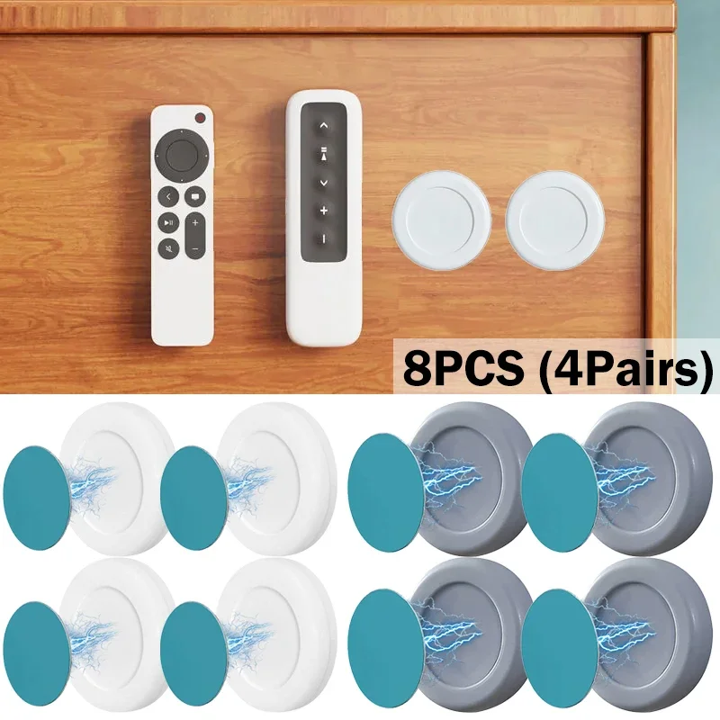 Magnetic Hooks Wall Mount Strong Magnet Holder Hook for Fridge Sticker Remote Control Storage Cabinet Home Organizer