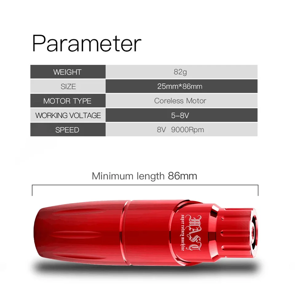 ワイヤレス タトゥー マシン アートメイク ロータリー ペン |マスト