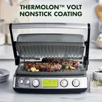 7-in-1 Multi-Function Contact Grill & Griddle, Healthy Ceramic Nonstick Aluminum,Adjustable Shade & Shear 2