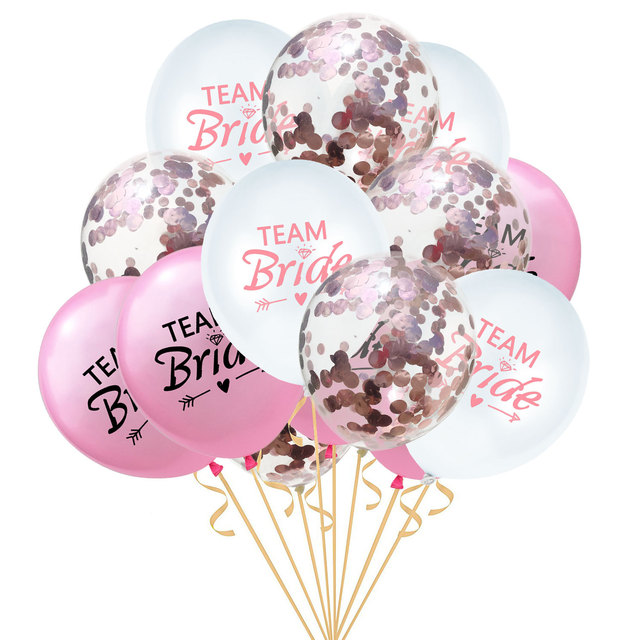 12inch Team Bride Latex Balloons Bridal Shower Hen Bachelorette Party Decorations Bride To Be Decoration Party Supplies