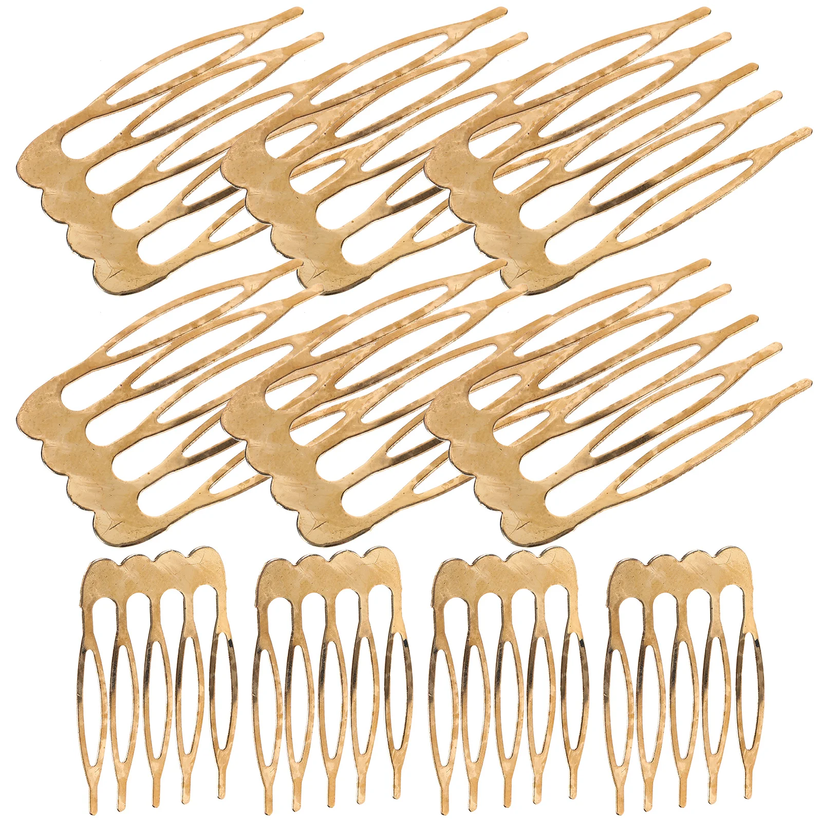 

10 Pcs Five-tooth Hair Comb Headgear Combs Side Material Costume for Women Fine Thin Clips Iron Small Bride Accessories
