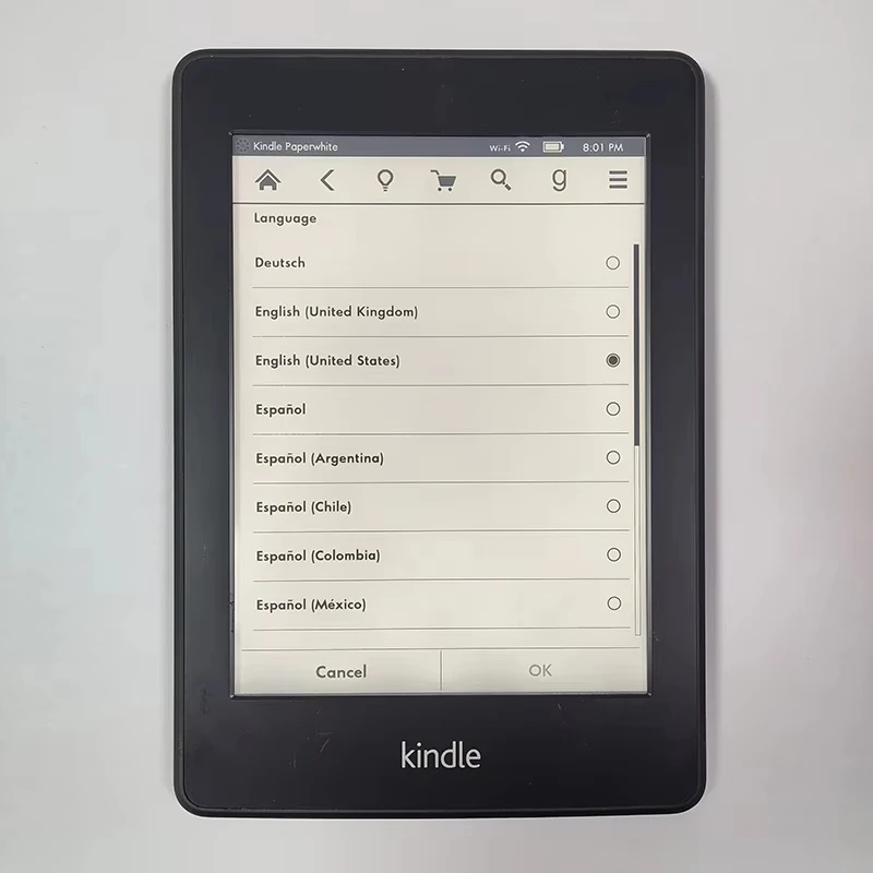 6-inch E-ink touch screen with backlight-Kindle Paperwhite 1 e-reader