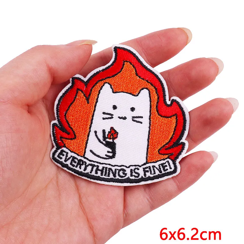 Tier Frosch Ente Katze bestickte Patches für Kleidung thermoadhäsive Patches DIY Eisen auf Patches auf Kleidung Aufkleber Jacke Abzeichen – Detail 19