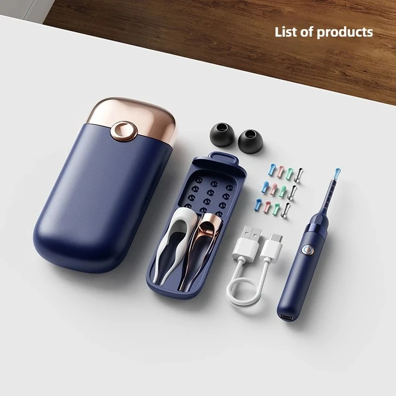 Smart Visual Ear Wax Cleaner with HD Camera Endoscope Wireless WiFi Ear Cleaning Tool for Home Use Ear Wax Remover