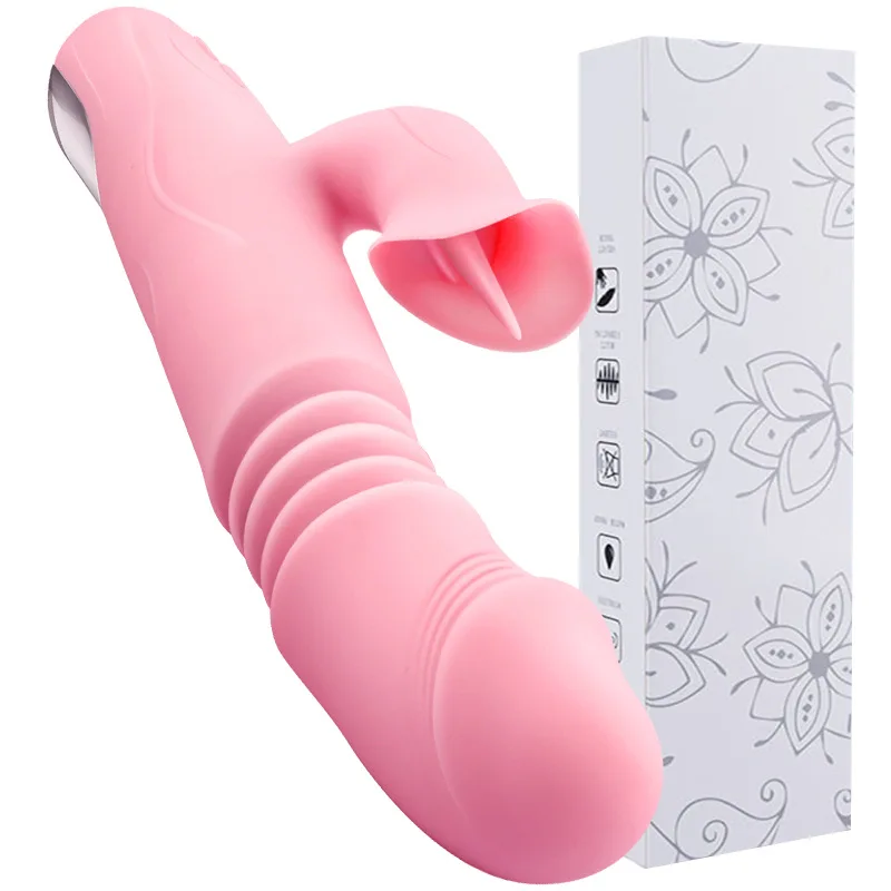 

vibrators for women silent Female clitoral sex toy clitoris sucking 2 in 1 vibrator dildo G-spot thrust Telescopic clit sucker