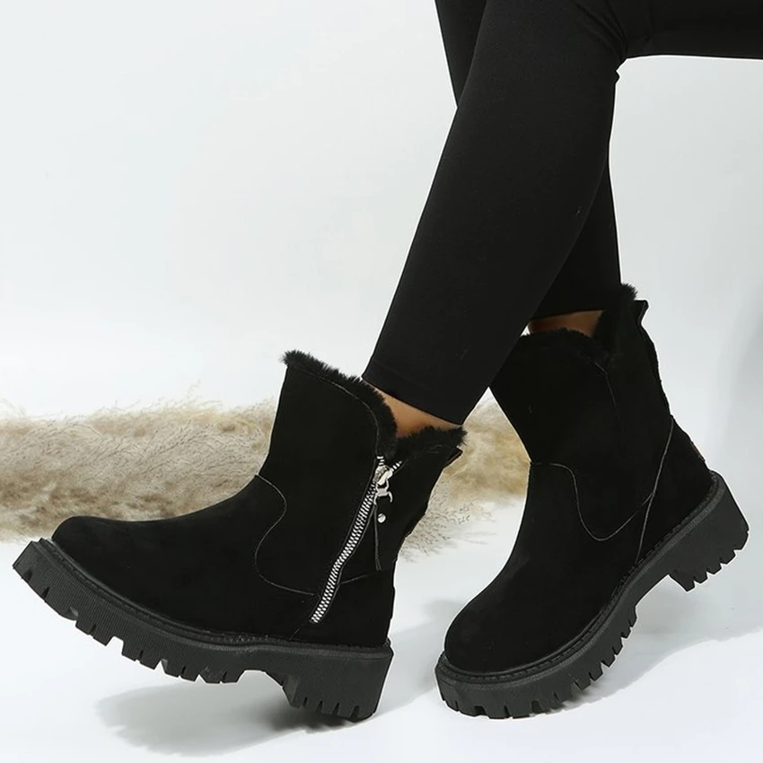 2024 Real Sheepskin Wool Low-cut Warm Fur Shoes Winter Warm Boots Fur Ladies Snow Boots Man and Women Short Boots High Quality