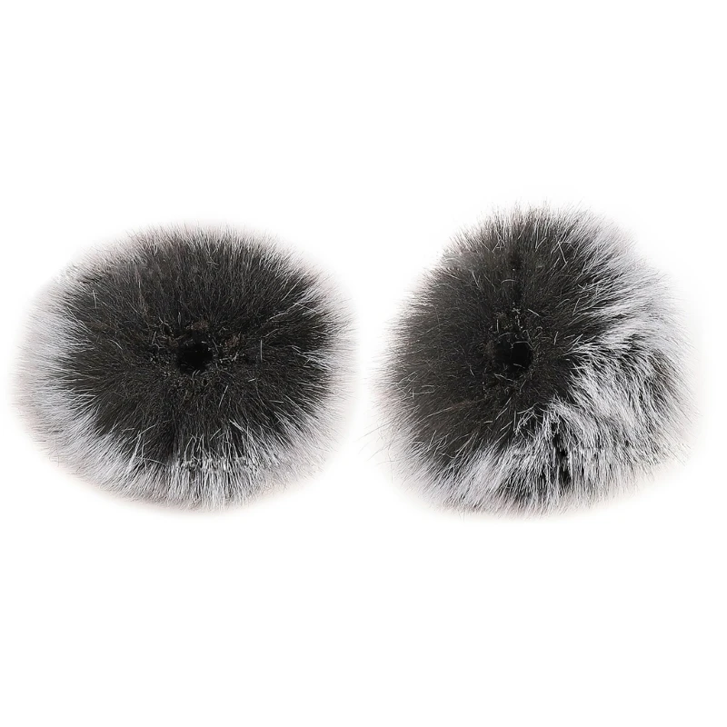 Furry Fur pára-brisa para microfone, Windproof Muff, tampa do pára-brisas para Sony Rode Boya Lapel Lavalier Mic, 5mm, 10m