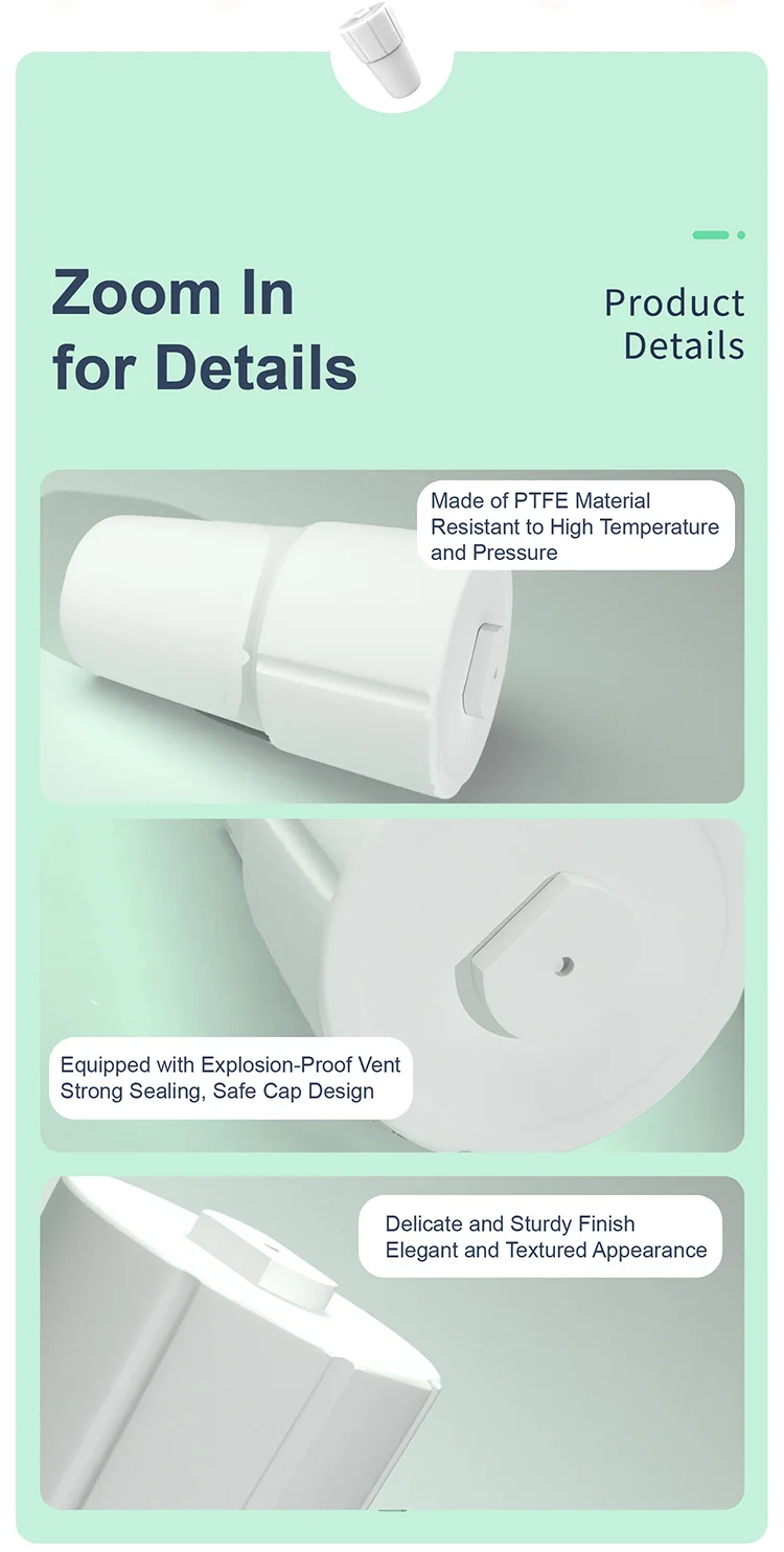 PTFE Microwave COD Digestion Vessel 30ml 50ml 100ml High Temperature Acid Resist