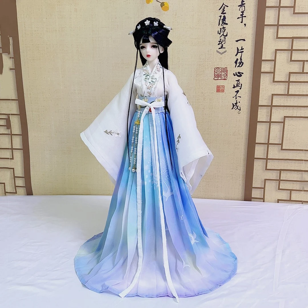 

OB27 Barbi 1/6 Figure 1/4 1/3 Scale BJD Ancient Costume Clothes Hanfu Fairy Dress For BJD/SD SD13 Big Girl Doll Accessories 1974