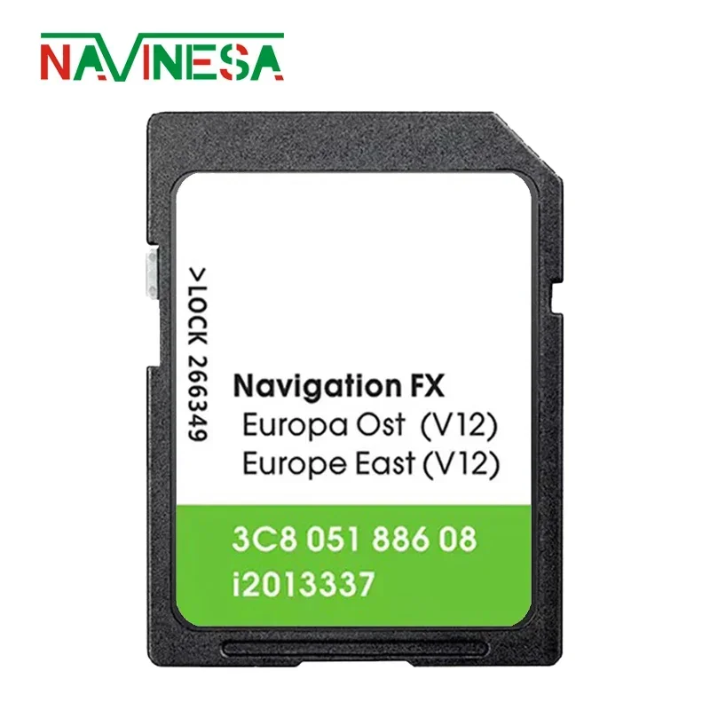 8GB FX V12 for VW Scirocco 2008- Car Europe GPS Navigation SD Card RNS310 East Ost memory card flash drive micro sd card flash card flash memory card