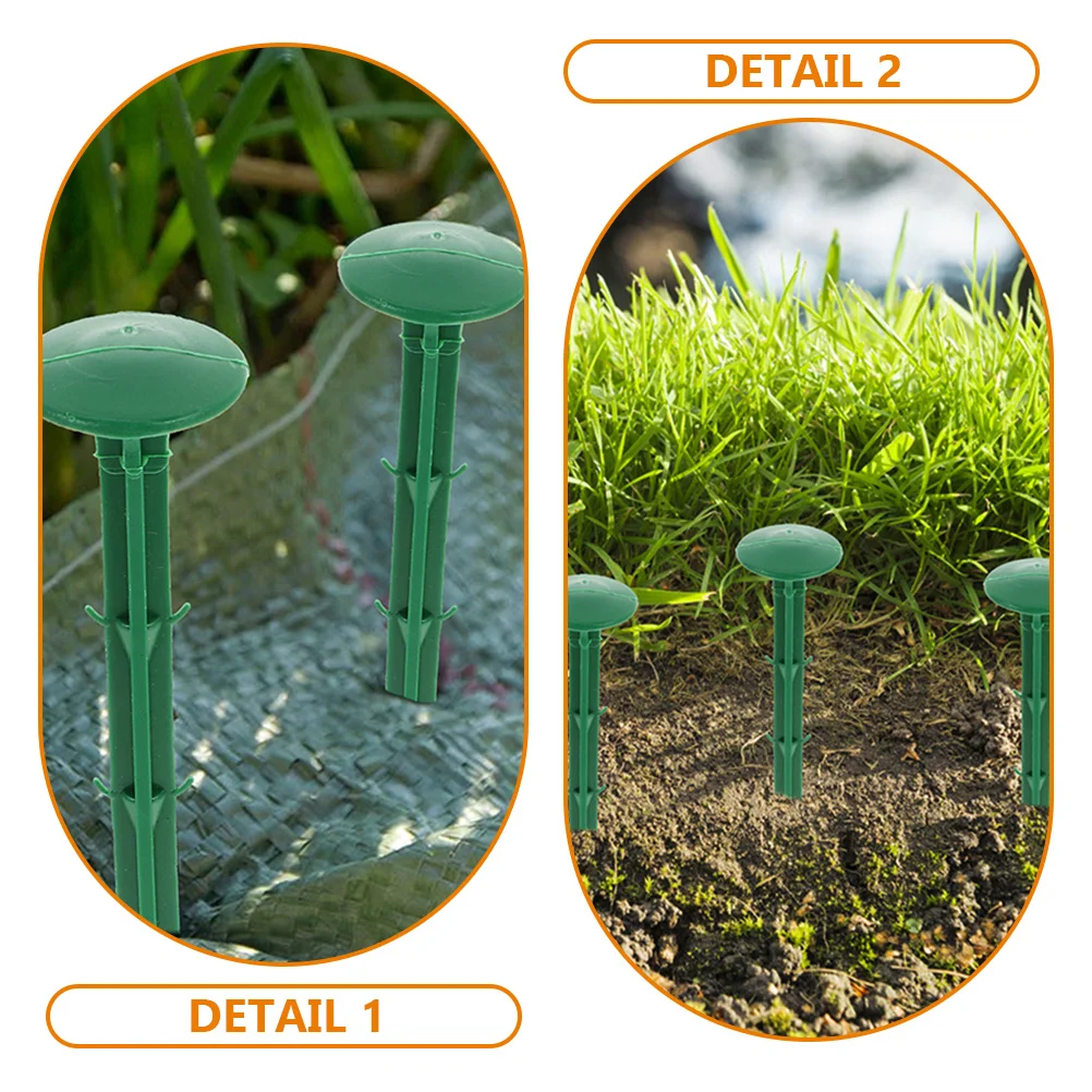 150pcs Ground Stakes Plastic Garden Spikes Landscape Pegs Tent Fixing Tools Camping Stakes Greenhouse Gardening