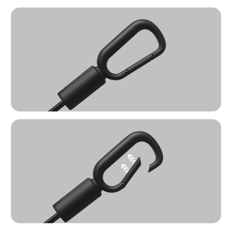 High end two fold loop buckle hook for men's automatic folding oversized Japanese and Korean style umbrellas