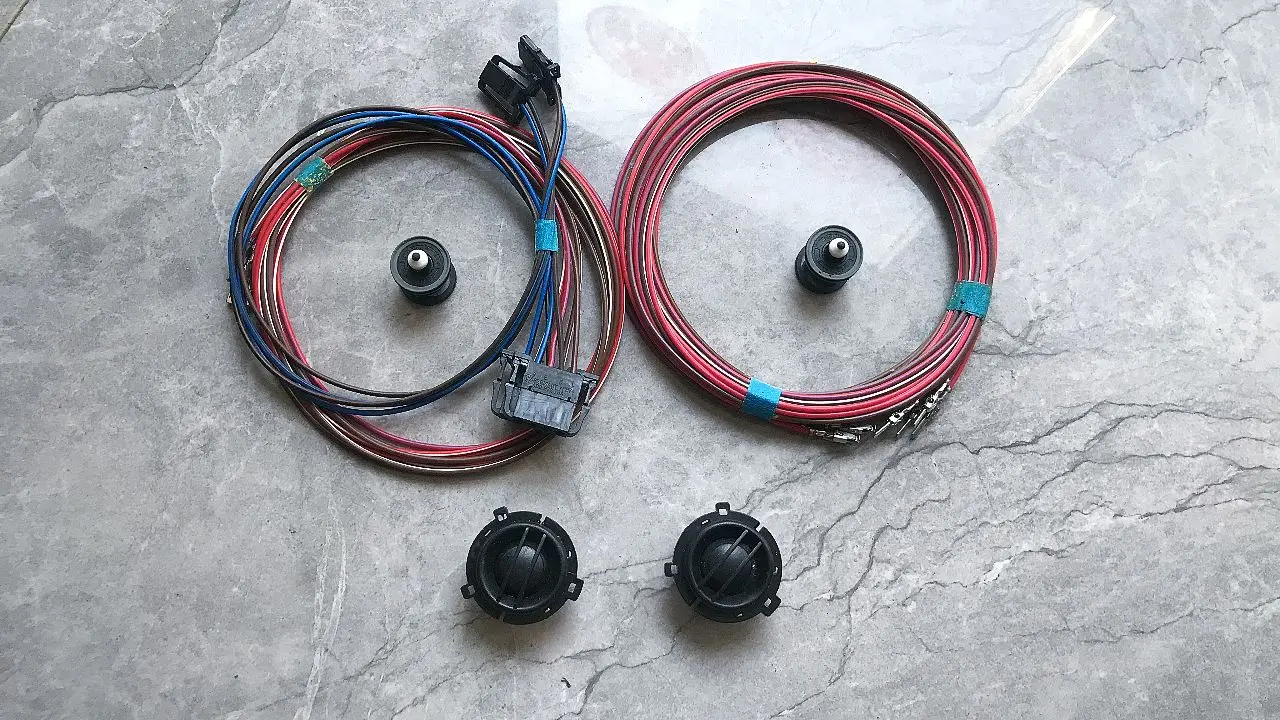 CESHUNZAI Tweeter Speakers Rear Door Powered Loudspeaker Tweeter Car Speaker And Wires For VW Golf G T I Jetta MK6 Scorocco