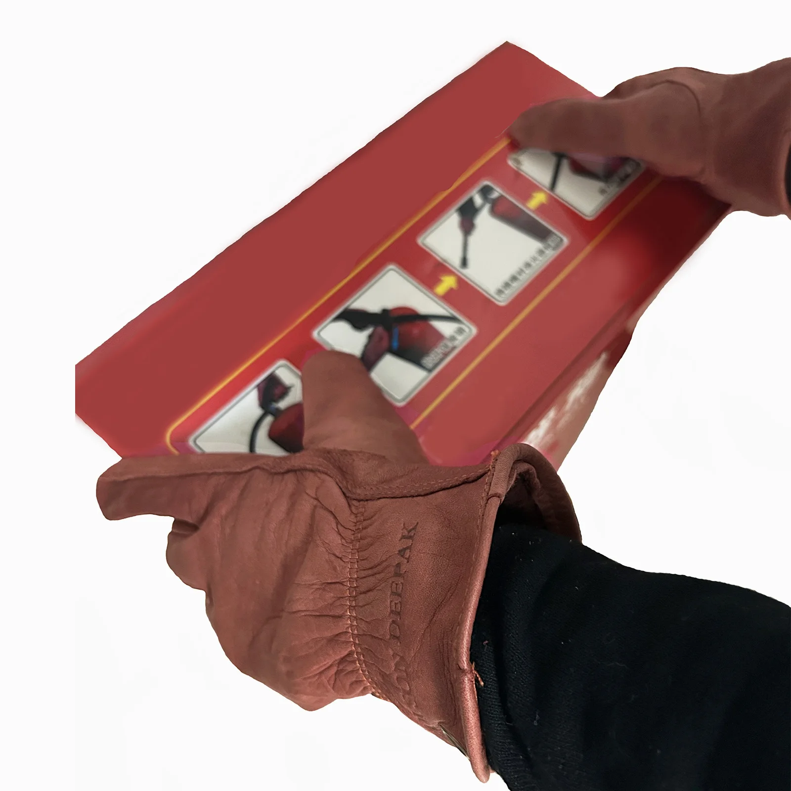 Work Gloves Anti Cut, Cut Resistant, Protective Cutting, Motorcycle, Farm, Cowhide, Faded Effect, Men