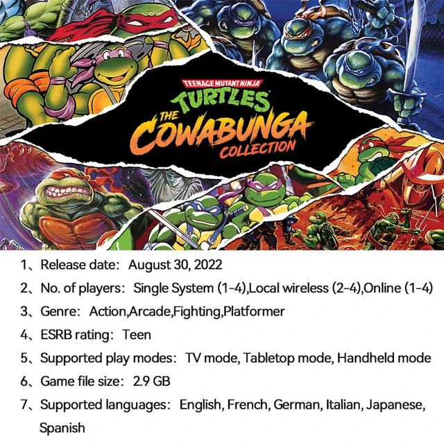 Teenage Mutant Ninja Turtles: The Cowabunga Collection for Nintendo Switch  - Nintendo Official Site