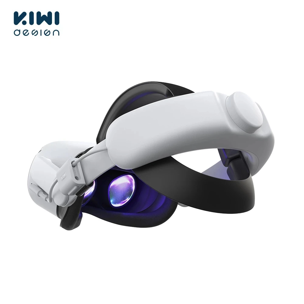 Kiwi Design 6400Mah Cinghia Della Testa Della Batteria Per Oculus Quest 2 Accessori Power Lasting Superior Comfort Strap Per Meta Quest 2 Vr