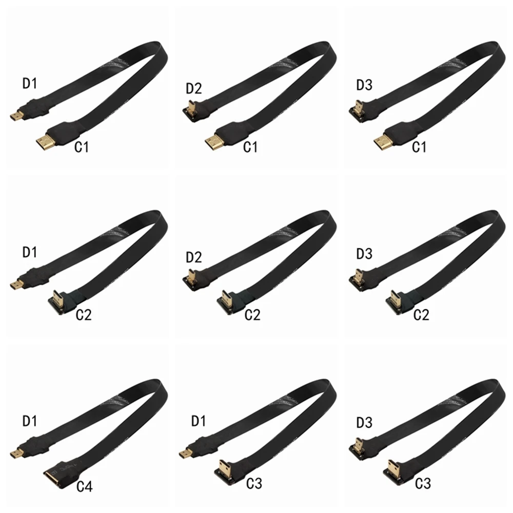 

5CM-1M micro HDMI DJI unmanned aerial vehicle soft platoon aerial photography line aerial map high-definition line transmission