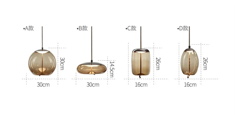 Minimalist pendant lamp hanging in coffee shop