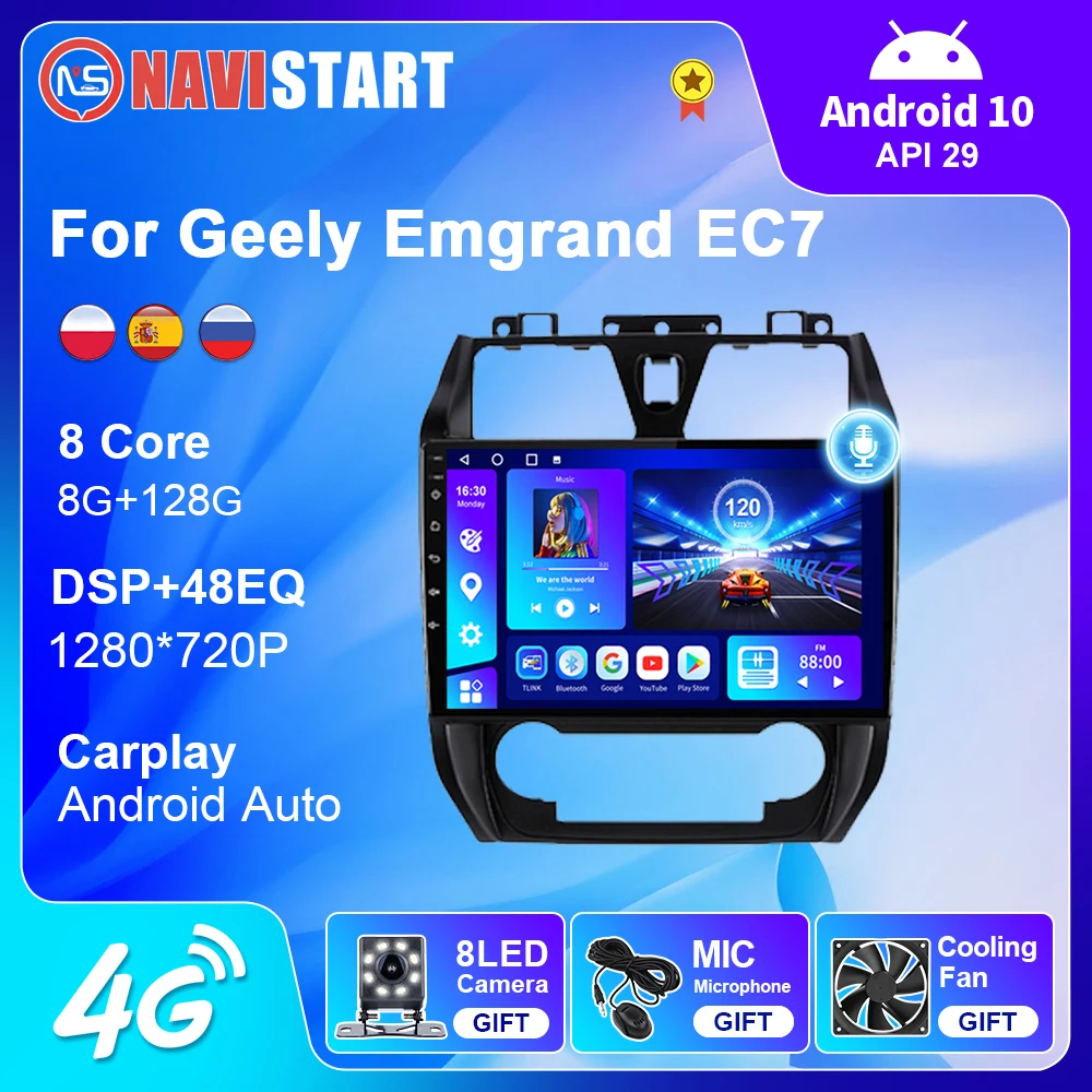 

NAVISTART Autostereo Android 10 For Geely Emgrand EC7 2012-2013 Car Stereo 2 Din Android Multimedia Video Player Navigation GPS