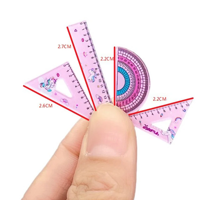 Dollhouse Ruler Ensemble mini 5pcs 1:12 Accessoire d'école d'école d'école  miniature