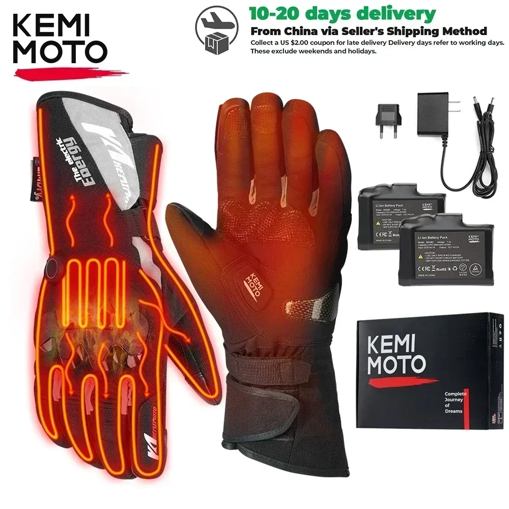 Guantes Calefactables Moto Kemimoto Guantes De Invierno Para
