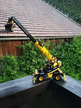  Moc-43871 JCB multi-functional crane assembled building block toy assembly model 